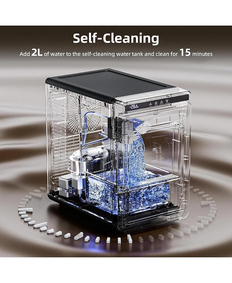 Cowsar Clear Ice Cube Maker, 3 Ice Cubes in 25 Min, for Whiskey