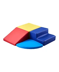 Sugift 4-Piece Foam Climbing Set for Toddlers - Crawl & Slide Playset