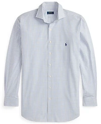 Polo Ralph Lauren Men's Big & Tall Plaid Stretch Poplin Collared Shirt