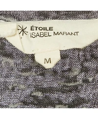 Pre-Owned Isabel Marant Women's Etoile Monochrome Patterned Jersey Sleeveless Top