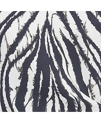 Pre-Owned Roberto Cavalli Women's White/black Printed Crepe Midi Dress