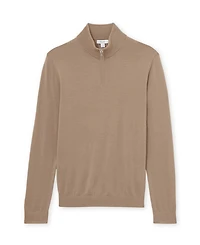 Reiss Men's Merino Wool Half-Zip Jumper