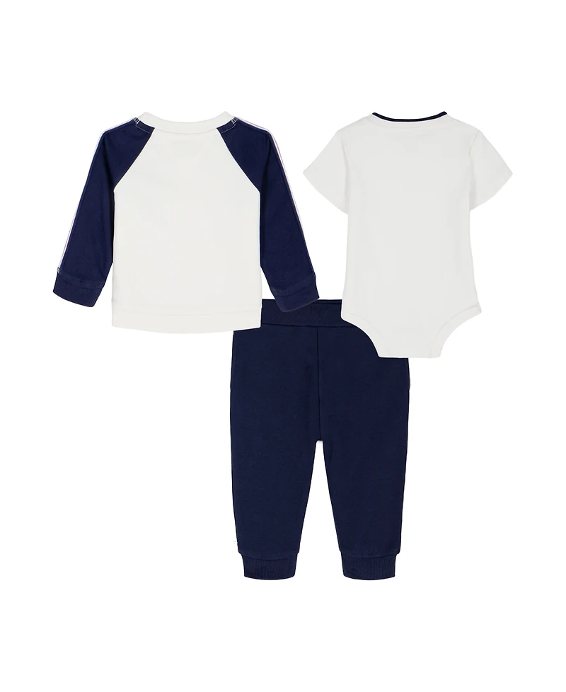 Tommy Hilfiger Baby Boys' Long-Sleeve Jacket, Bodysuit and Joggers, 3-Piece Set