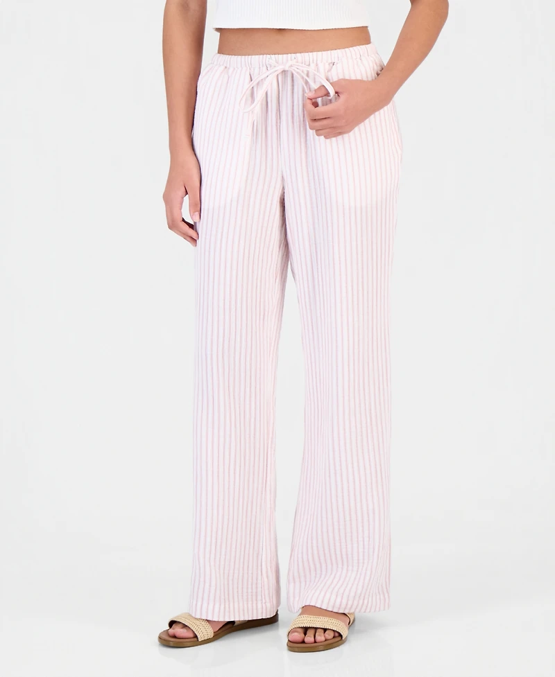Indigo Rein Juniors' Cotton Gauze Striped Beach Pants