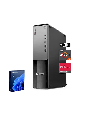 Lenovo ThinkCentre neo 55s Sff Desktop Amd Ryzen 7 32GB Ram Amd Radeon Graphics 1TB Ssd Storage Windows 11 Pro - Black