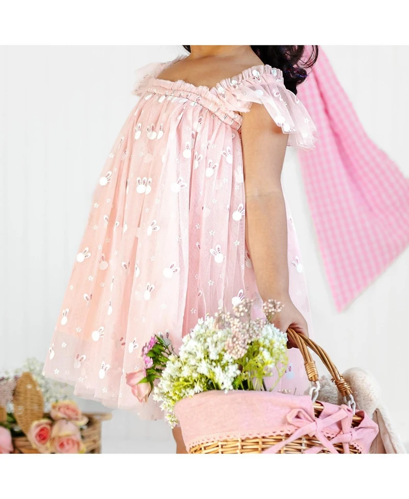 Sweet Wink Little Girls Bunny Easter Tulle Dress