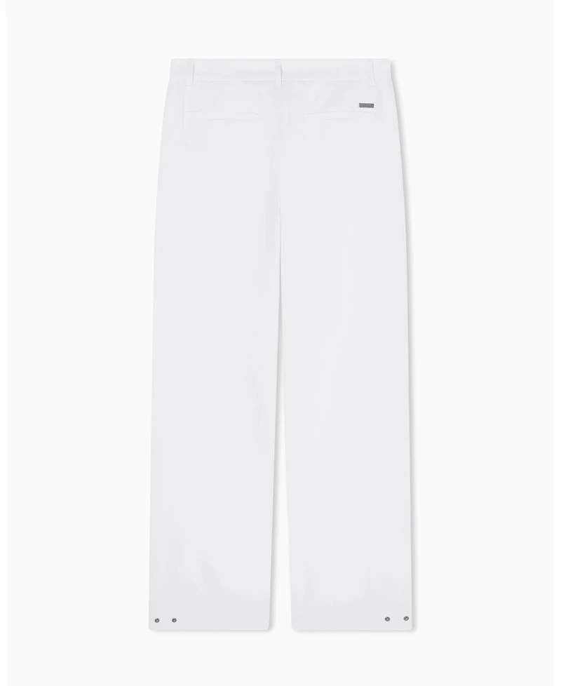 A|X Armani Exchange Men's White Edition Nylon Pants