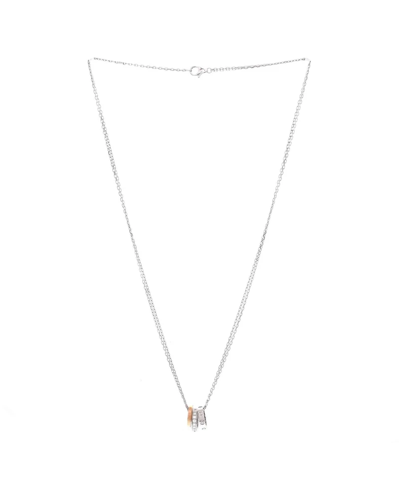 Pre-Owned Cartier Love 3 Ring Pendant Necklace