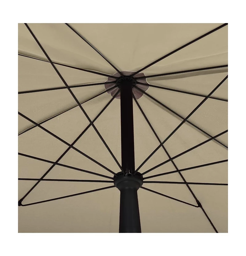 Garden Parasol with Pole 78.7"x51.2" Taupe