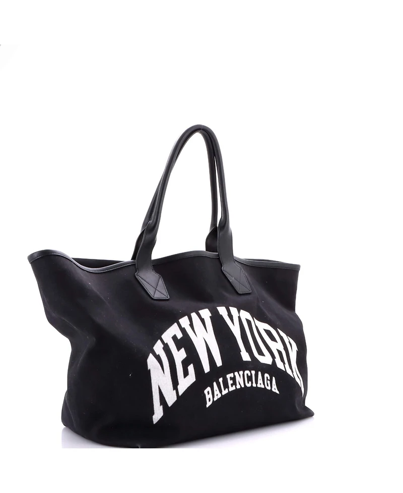 Pre-Owned Balenciaga Large Cities Jumbo Tote Printed Canvas