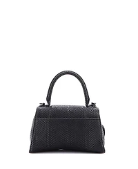 Pre-Owned Balenciaga Small Hourglass Top Handle Bag Embossed Leather