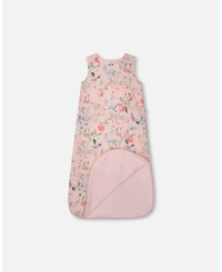 Deux par Baby Girls Cotton Jersey Muslin Sleep Sack Pink Printed Berries - Baby|Toddler