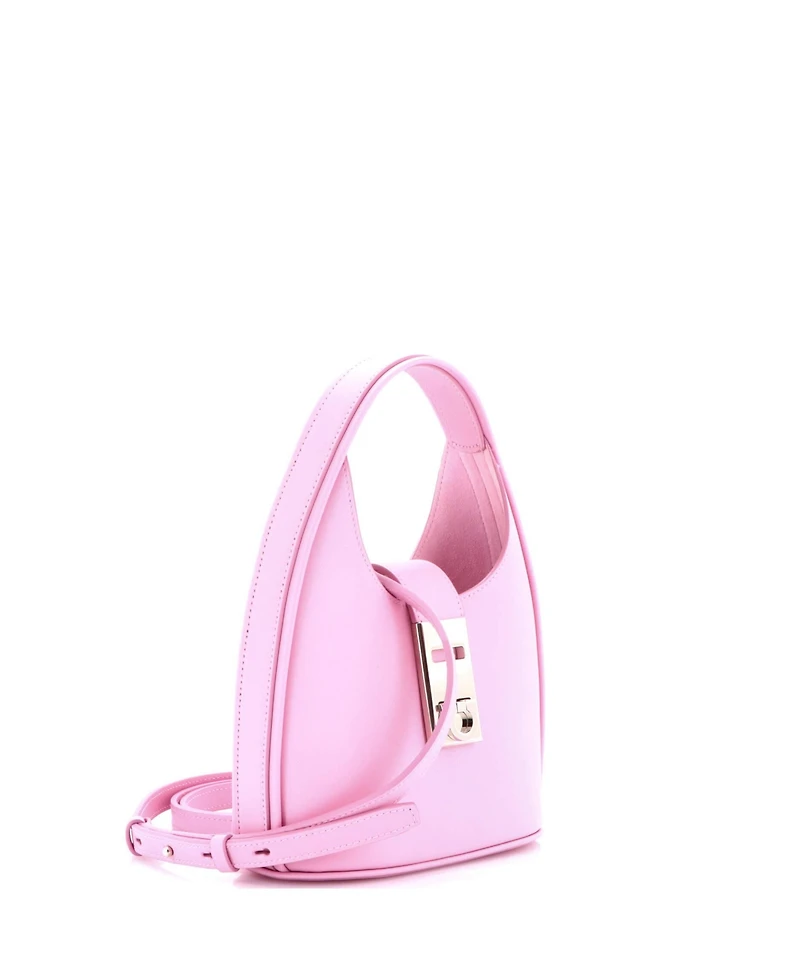 Pre-Owned Salvatore Ferragamo Mini Gancini Buckle Hobo Leather