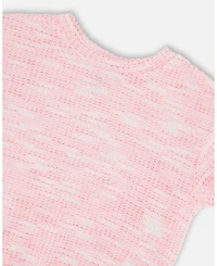 Deux par Toddler Girls Jacquard Knit T-Shirt