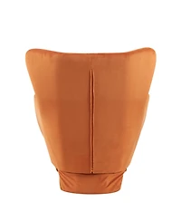 Aostirmotor Modern Velvet Accent Chair - Pet-Friendly 2-in-1 Lounge for Living Room & Office