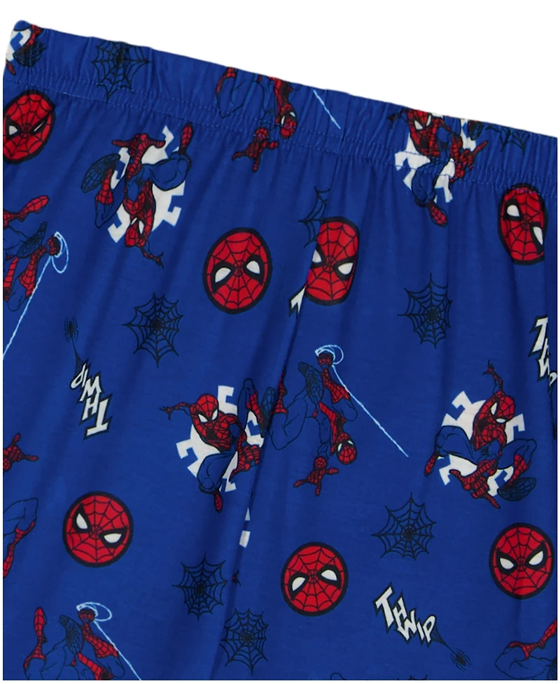 Spider-Man Boys' 4-10 T-Shirt and Shorts, 2-Piece Set