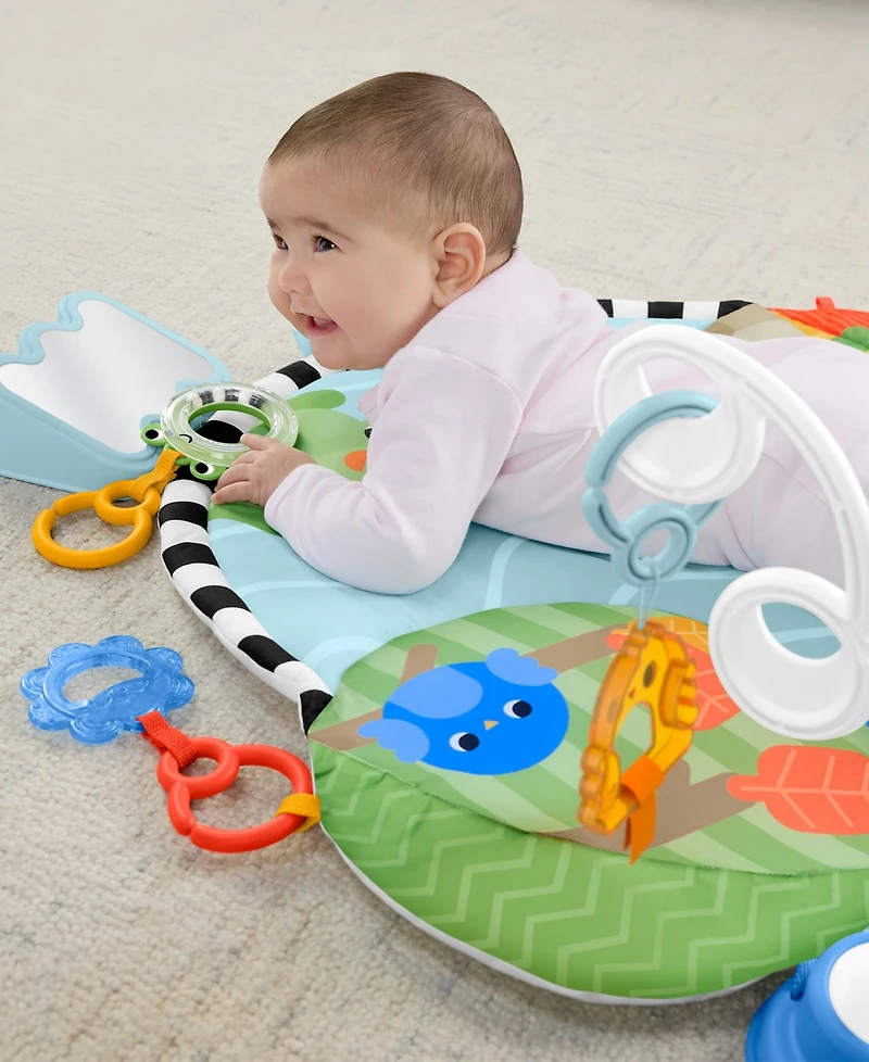 Fisher Price 3-in-1 Kick and Sway Activity Gym, Baby Play Mat with Sensory Toys