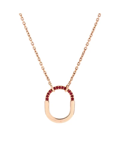 Pre-Owned Tiffany & Co Lock Motif Pendant Necklace