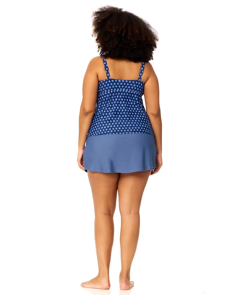 Raisins Curve Plus Sydney V-Neck Tankini Top