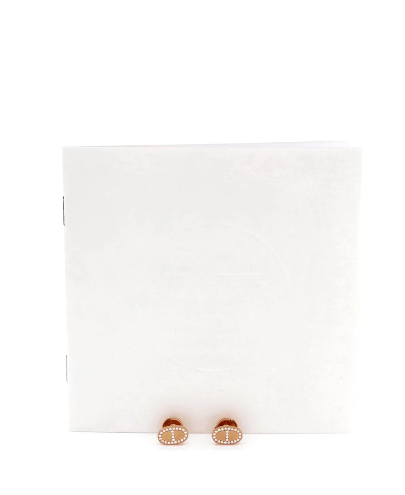 Pre-Owned HERMES Chaine d'Ancre Contour Stud Earrings