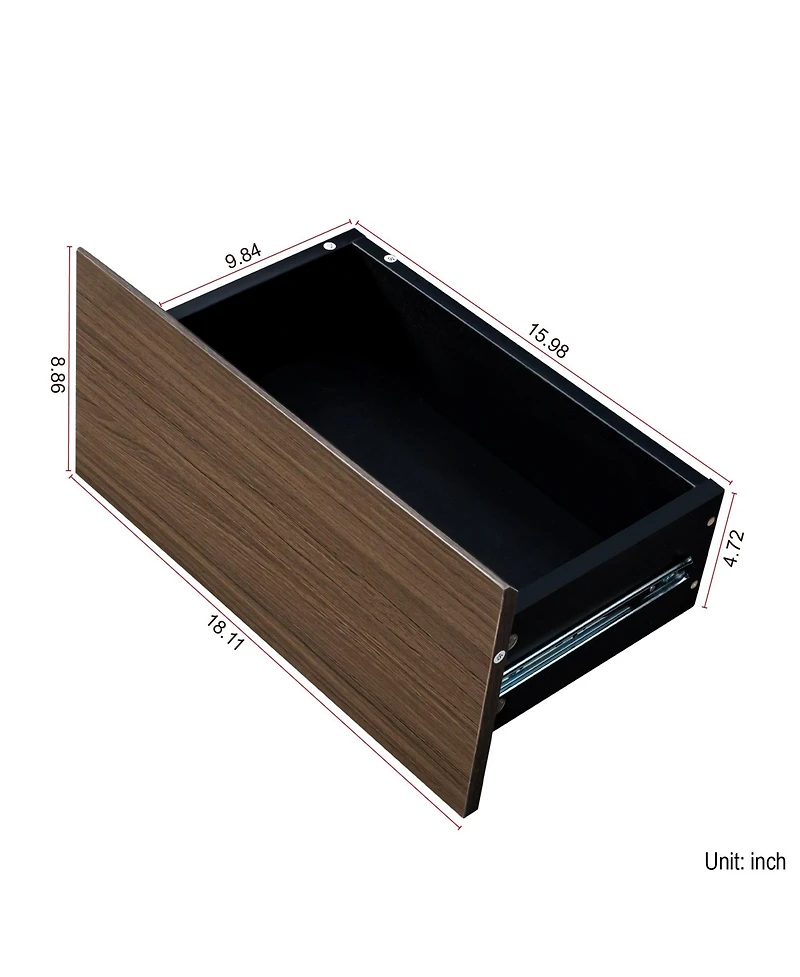 Boyel Living Extendable Coffee Table with Adjustable Length and Storage Drawers