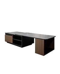 Boyel Living Extendable Coffee Table with Adjustable Length and Storage Drawers