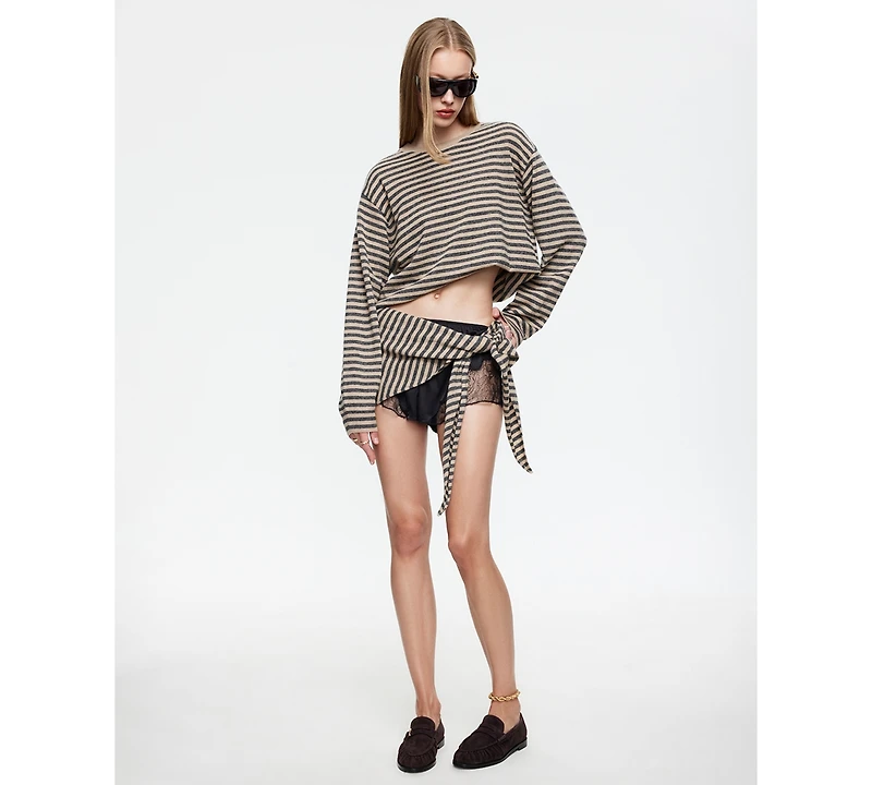 Lioness Women's Striped Long-Sleeve Top