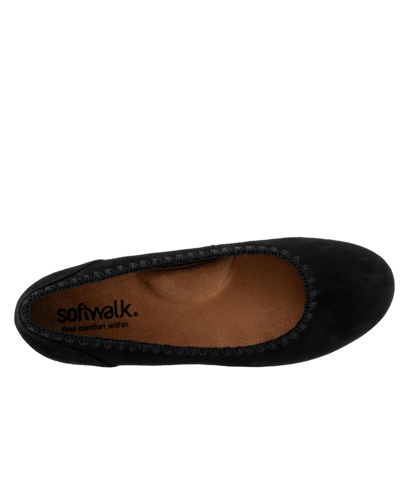 Softwalk Women's Sonoma Embroidery Flat