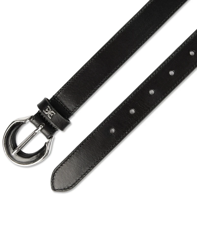 Sam Edelman Leather Inset Harness Buckle Belt