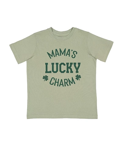 Sweet Wink Big Boys Mama's Lucky Charm St. Patrick's Day Short Sleeve T-Shirt