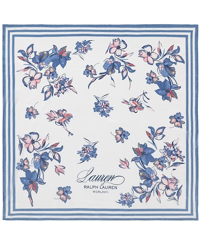 Lauren Ralph Floral Square Scarf