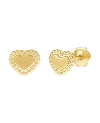 Macy's Heart Stud Earrings in 14k Yellow Gold