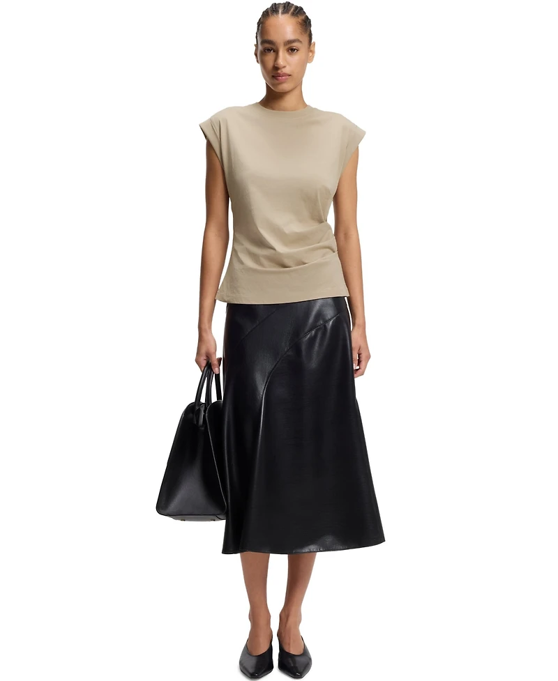 Boss by Hugo Women's Mercerized-Cotton Slim-Fit T-Shirt