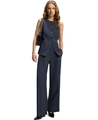 Boss by Hugo Boss Women's Virgin Wool Regular-Fit Pants