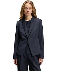 Boss by Hugo Women's Melange Virgin Wool Slim-Fit Blazer
