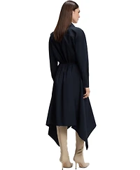Boss by Hugo Women's Cotton Poplin Belted Shirt Dress