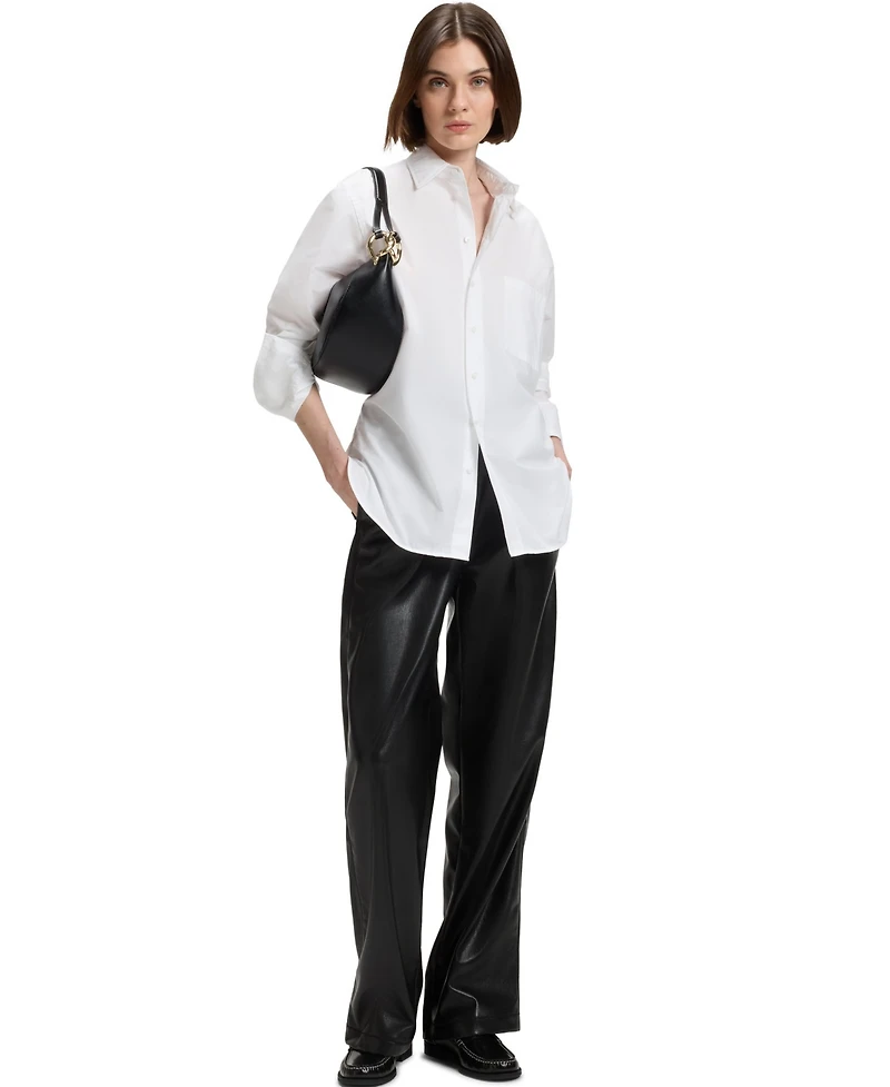 Boss by Hugo Women's Cotton Oversized-Fit Blouse