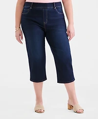 Style & Co Plus High-Rise Shaping Capri Pants, Macy's Exclusive