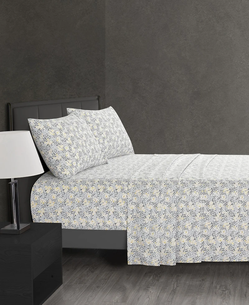 Perry Ellis Charlotte 4-Pc. Sheet Set