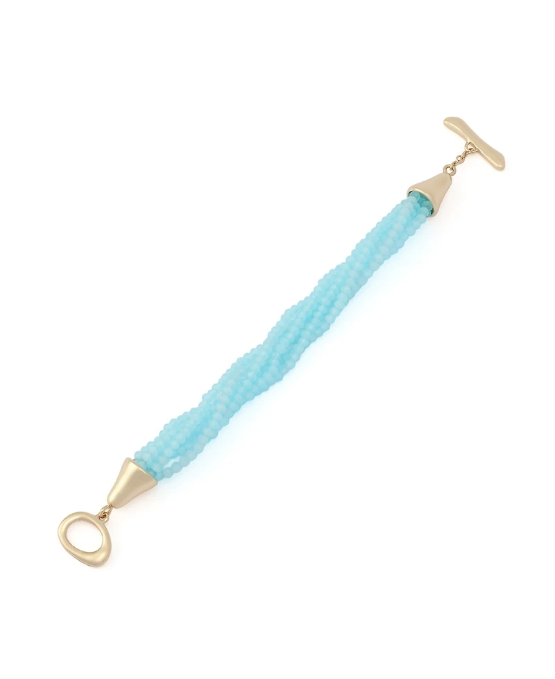 Robert Lee Morris Soho Faux Stone Seed Bead Layered Bracelet