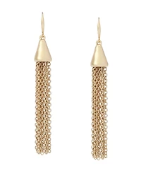 Robert Lee Morris Soho Gold Chain Fringe Earrings