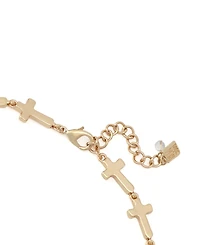 Robert Lee Morris Soho Gold Cross Collar Necklace