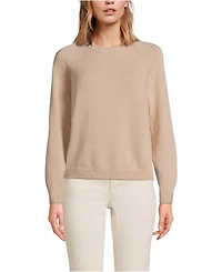 Lands' End Women's Drifter Raglan Crew Sweater