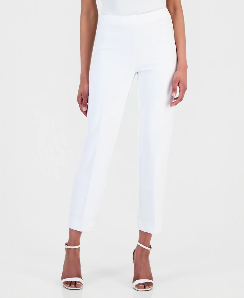 Anne Klein Petite Straight Leg Ankle Pants