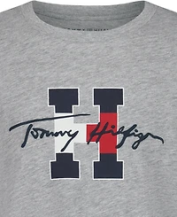 Tommy Hilfiger Boys' 8-20 Script H Short-Sleeve T-Shirt