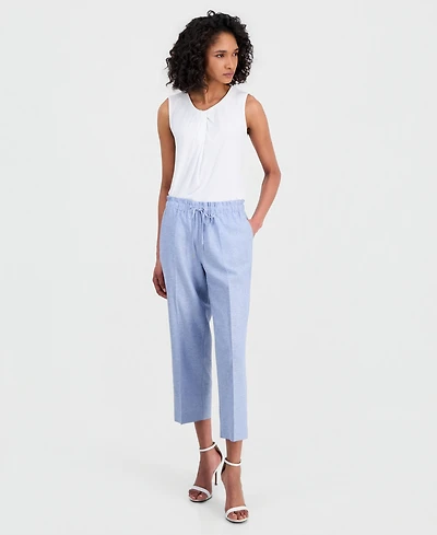 Anne Klein Petite Mid-Rise Pull-On Pants