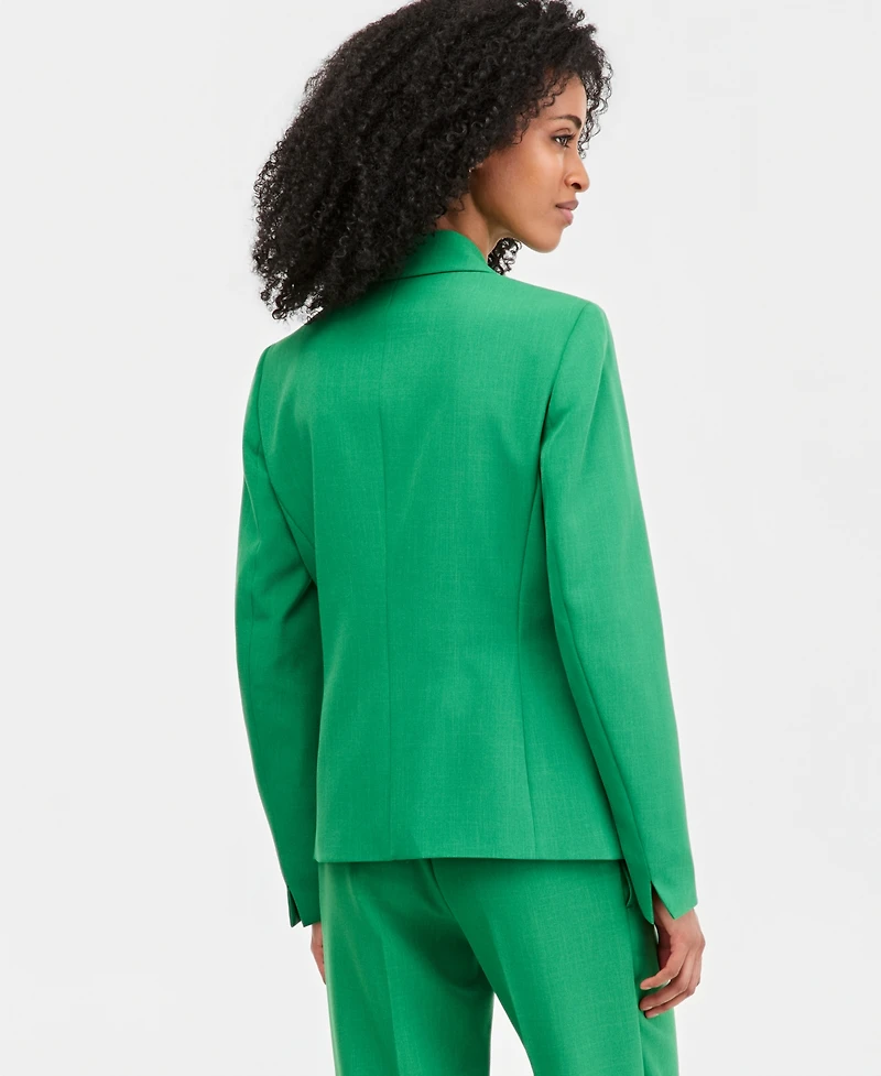 Kasper Petite Two-Button Notch Collar Jacket