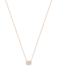 Coach Faux Stone Pave Signature C Necklace
