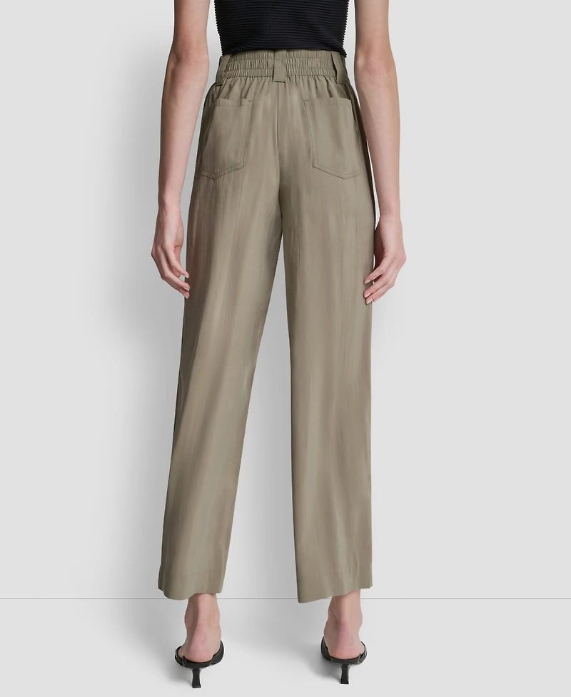 Dkny Women's Sueded Fuji Two-Button Cargo Pants
