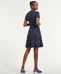 Isaac Mizrahi Women's Polka Dot Flare Dress